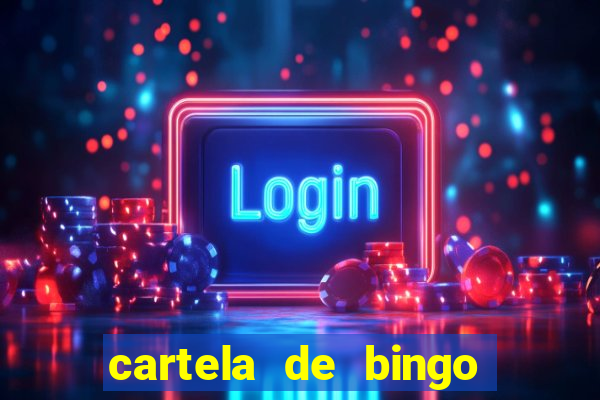 cartela de bingo cha de panela